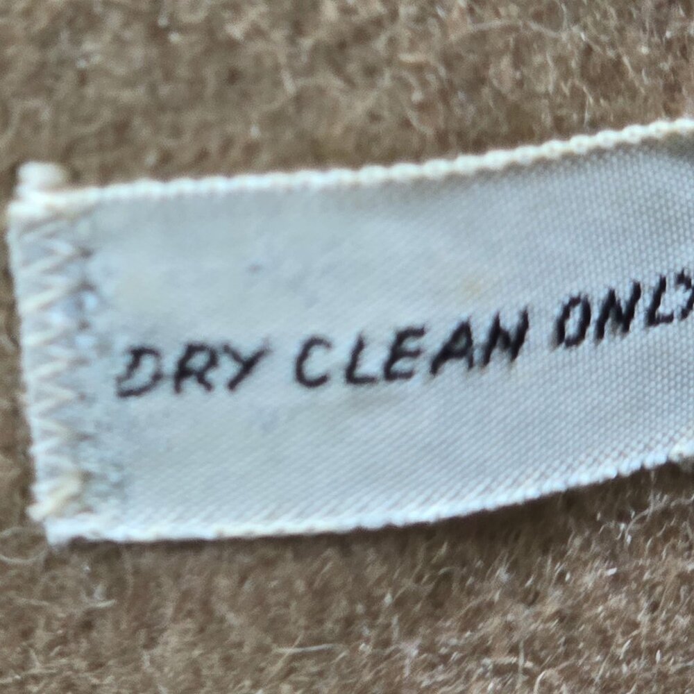 Vintage H.I.S Mens Camel Coat With Faux Fur Lining & Shawl Collar Button Closure - Picture 6 of 9